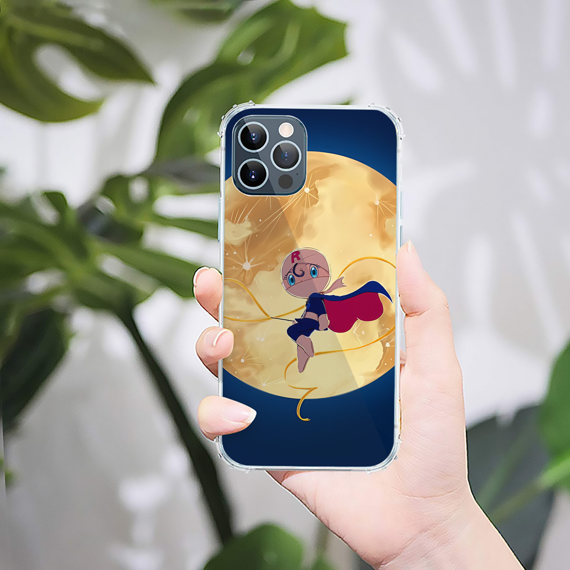 （画像用） アンパンマン Anpanman 【iPhone 12シリーズ対応】透明スマホケース（クリアソフトケース）